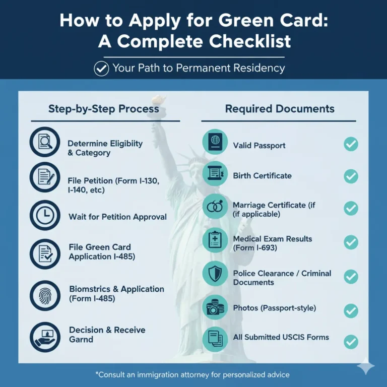 How to Apply for a Green Card: A Complete Checklist