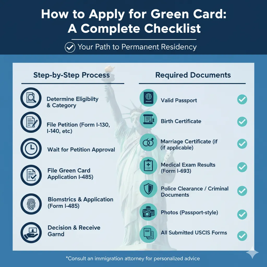 How to Apply for a Green Card: A Complete Checklist